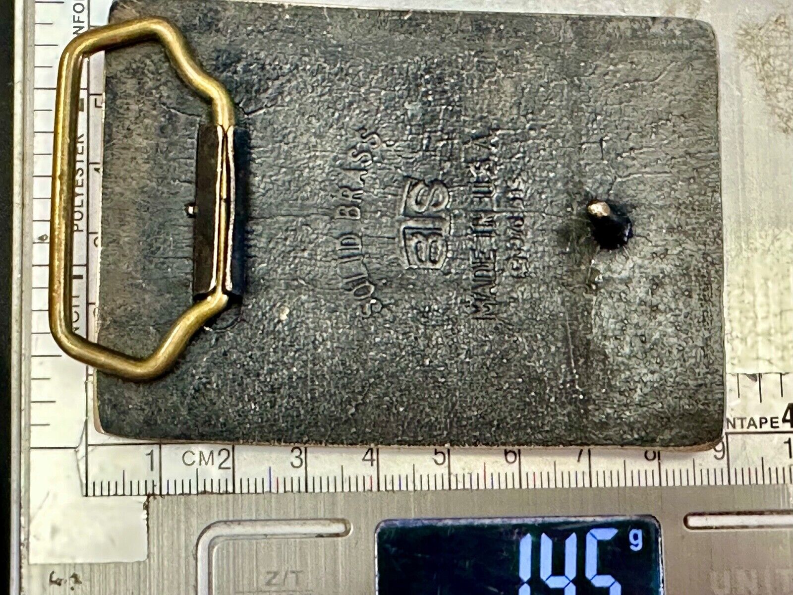 Arizona Division Black Mesa Keyenta Vintage Solid Brass BTS  belt buckle