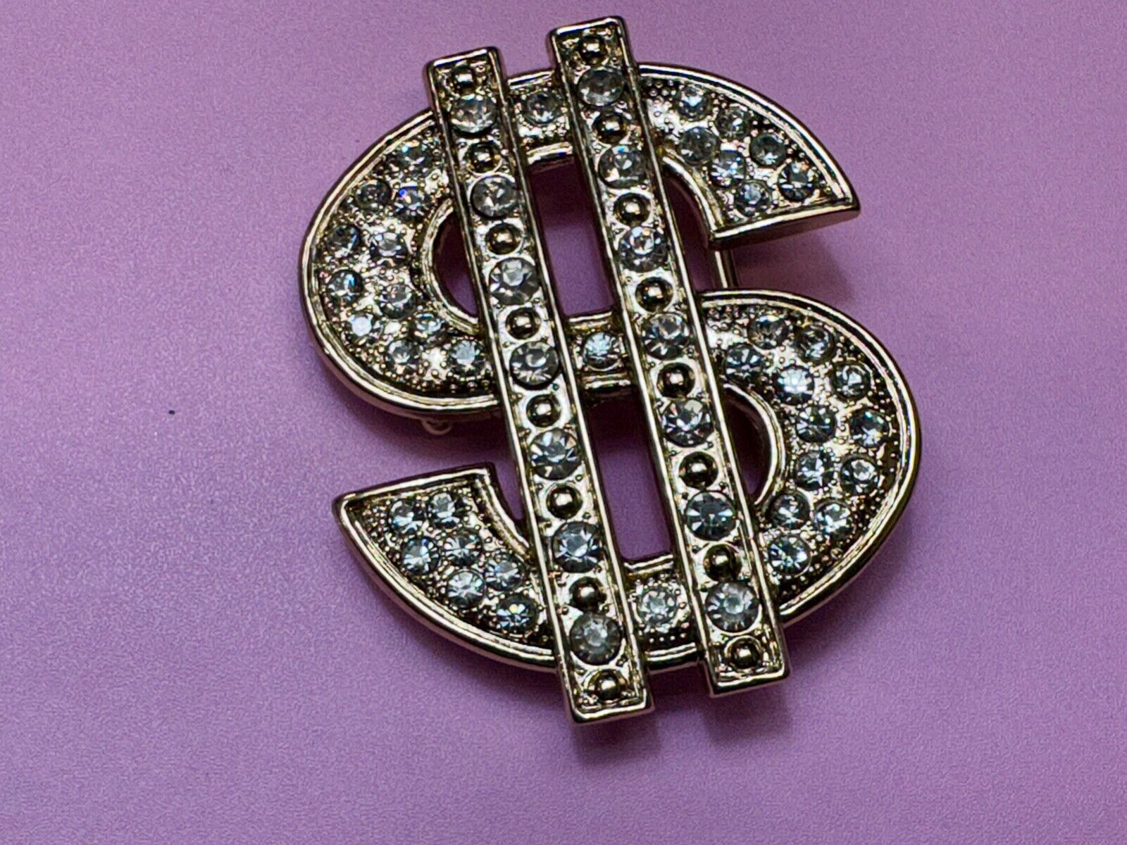 All about the $ - Jeweled Rhinestone covered Dollar Sign money cutout belt buck