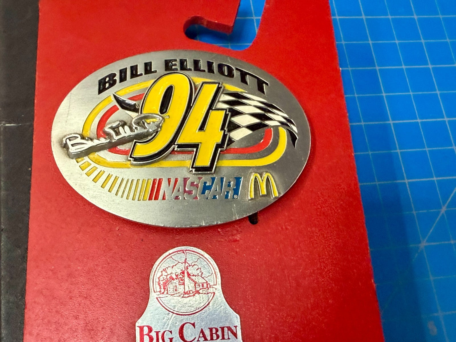 Bill Elliott 94 Car Racer NASCAR McDonald's Collectible Licensed Belt Buckle
