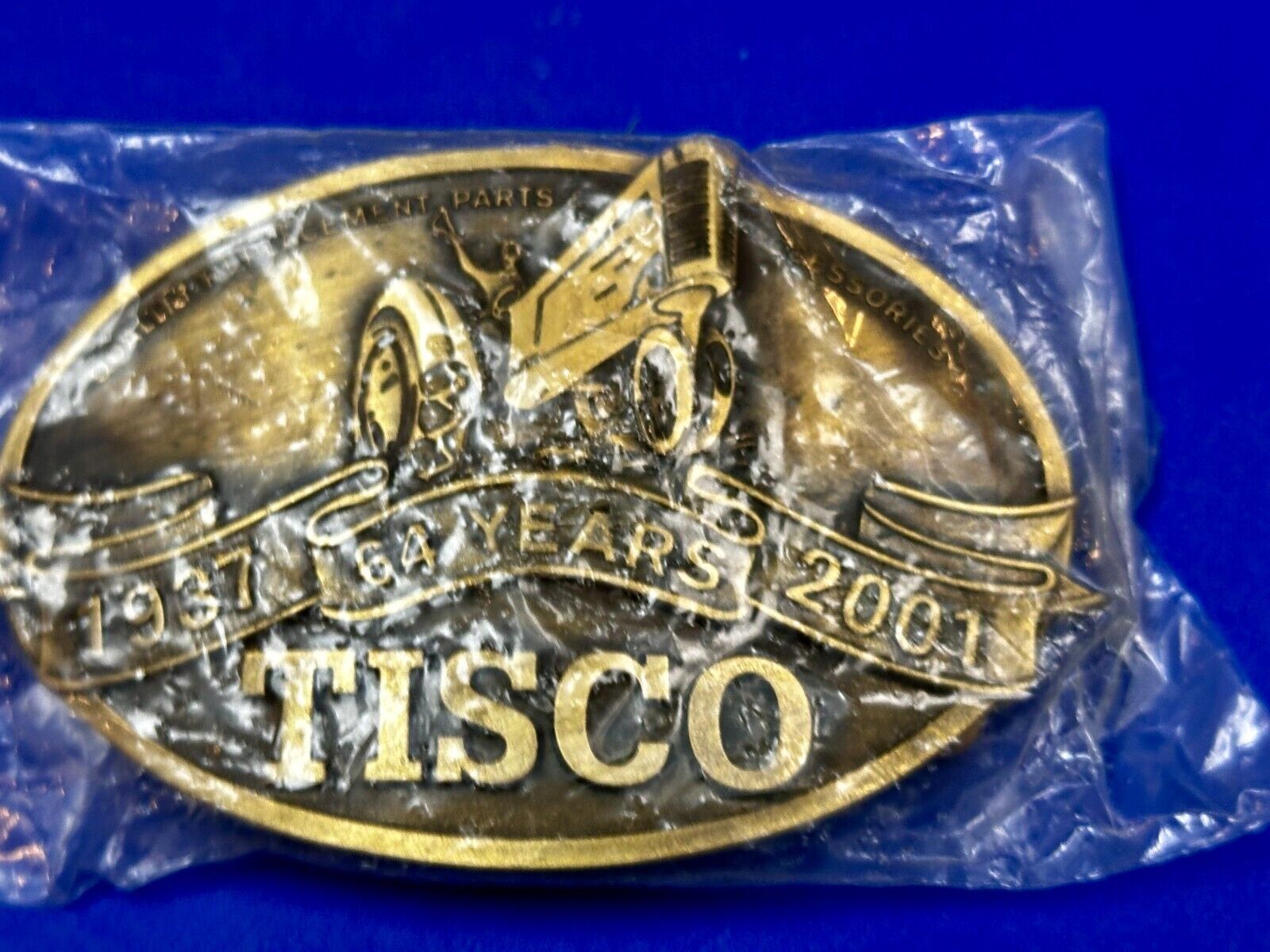 64 Years TISCO Tractor Implement Supply company NOS Belt Buckle by Speccast