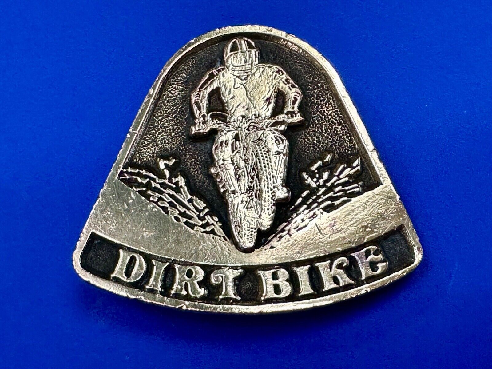 Vintage 1975 Dirt Bike Adzes sporting biking motorcycle belt buckle