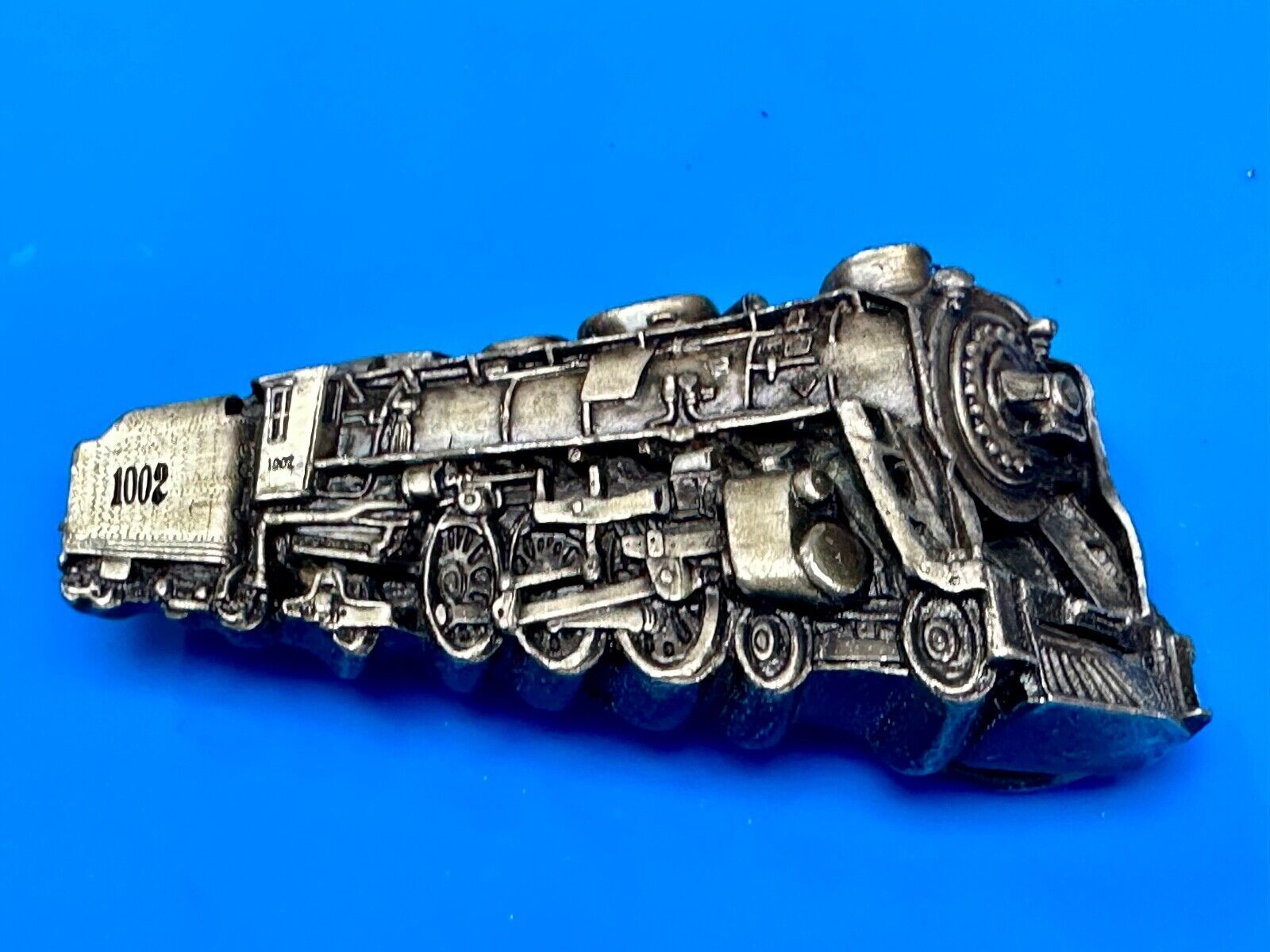 Train Steam Locomotive Vintage 1978 Cutout RR Bergamot Belt Buckle #1002
