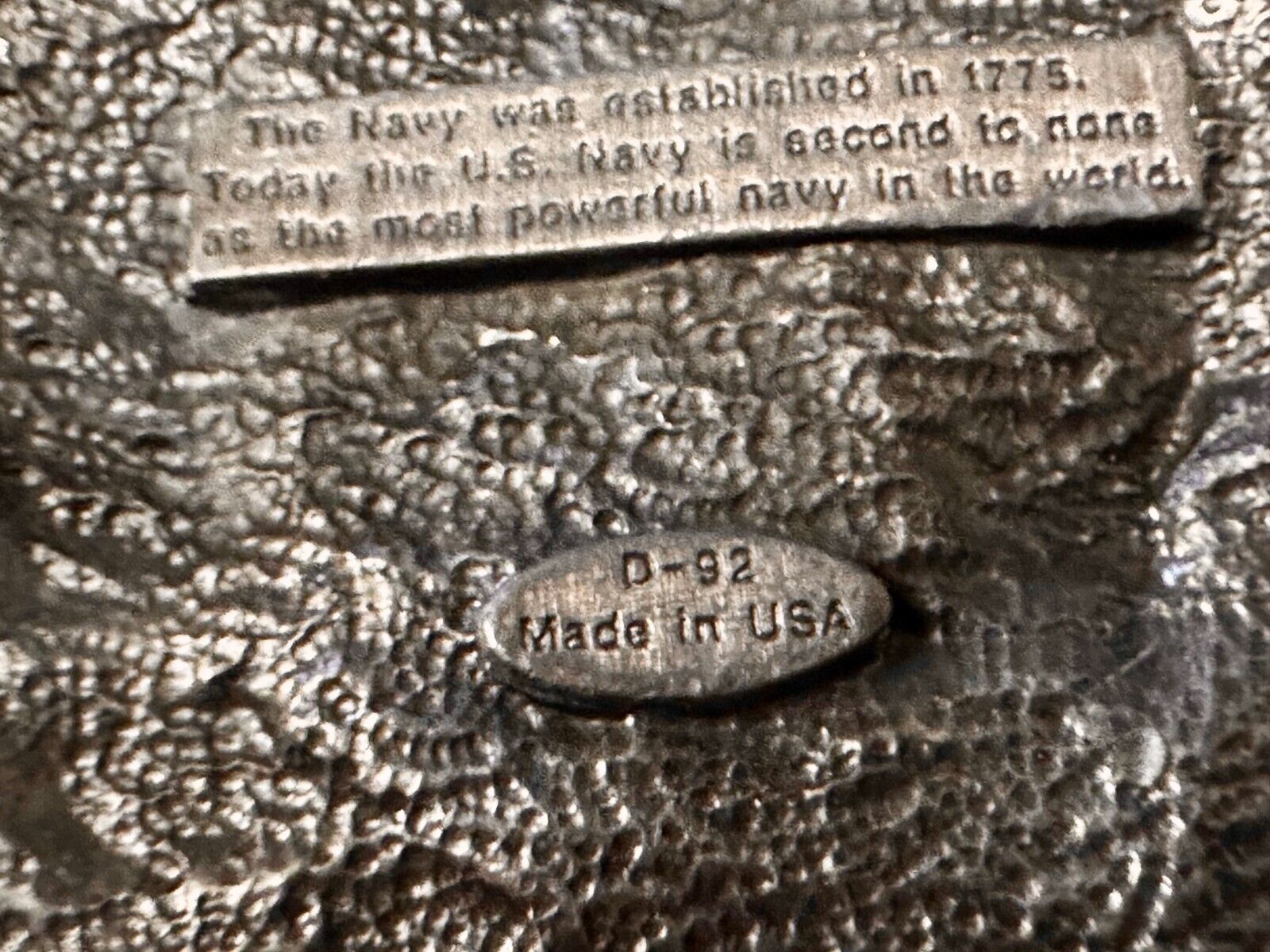 United States Navy Patriotic Flag Eagle Naval Seal Vtg 1991 Belt Buckle Siskiyou