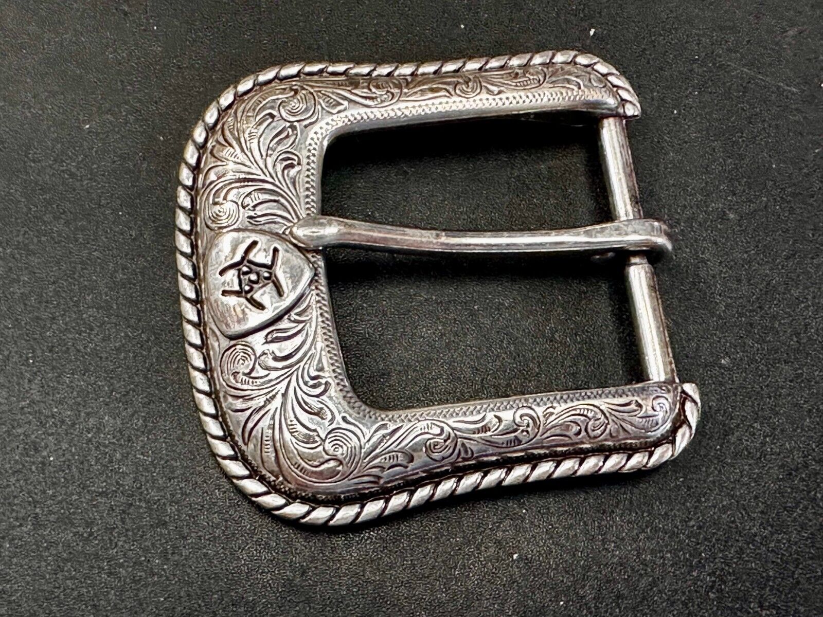 ARIAT Silver Belt Buckle A2108 Ranger Style Replacement Western Belt Buckle