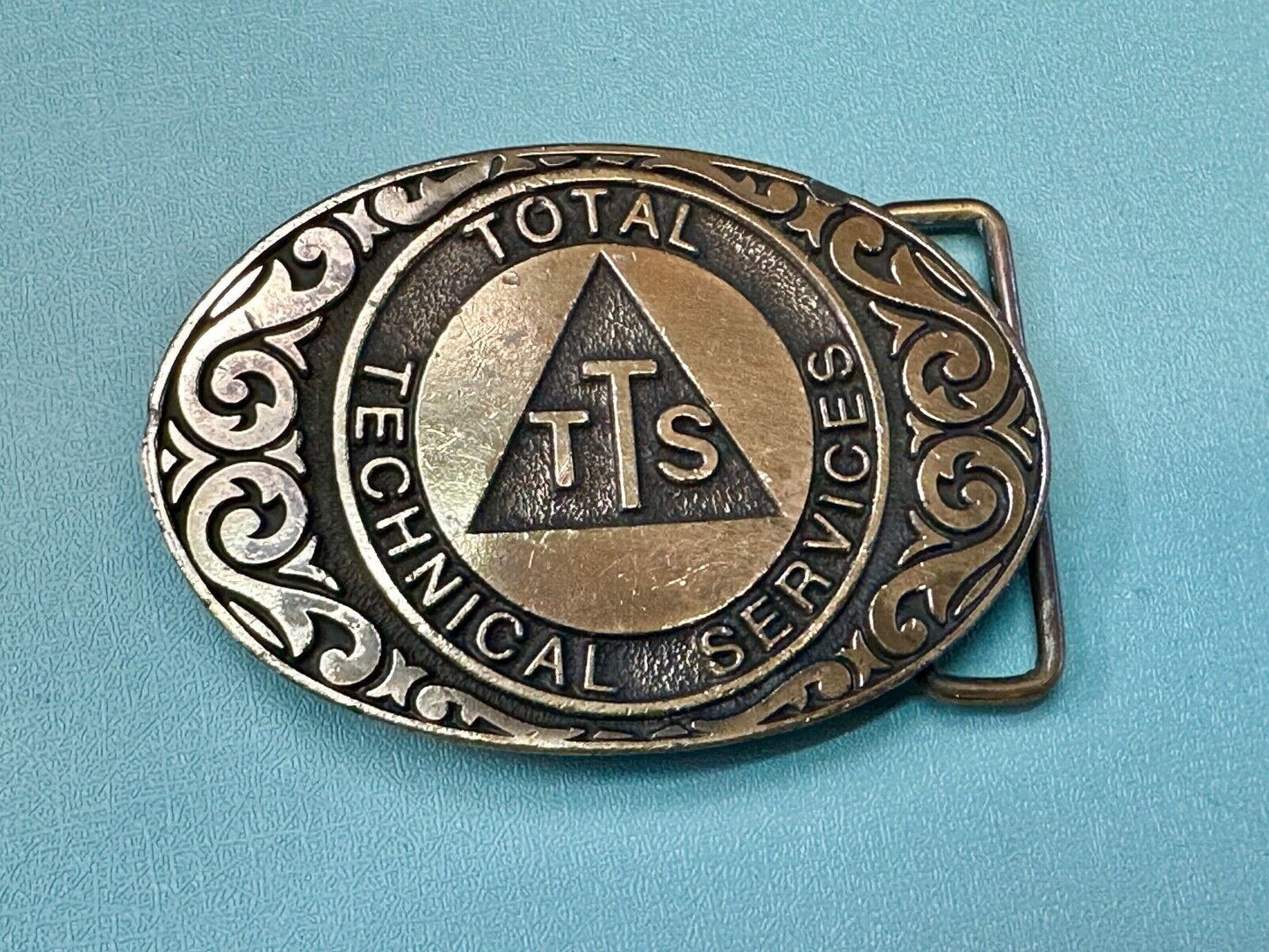 TTS Total Technical Services Vintage Western Vibe belt buckle. by CD/Hit