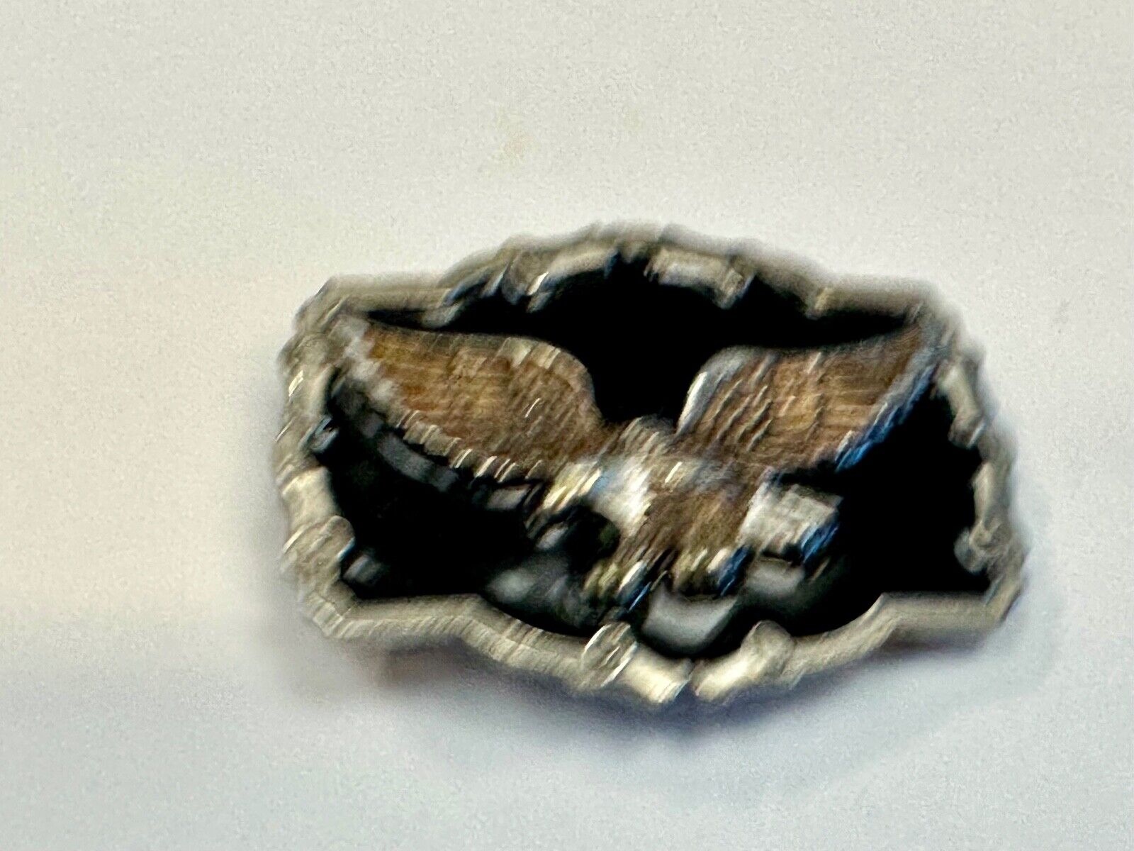 Vintage  Majestic Eagle western framed on black background belt buckle
