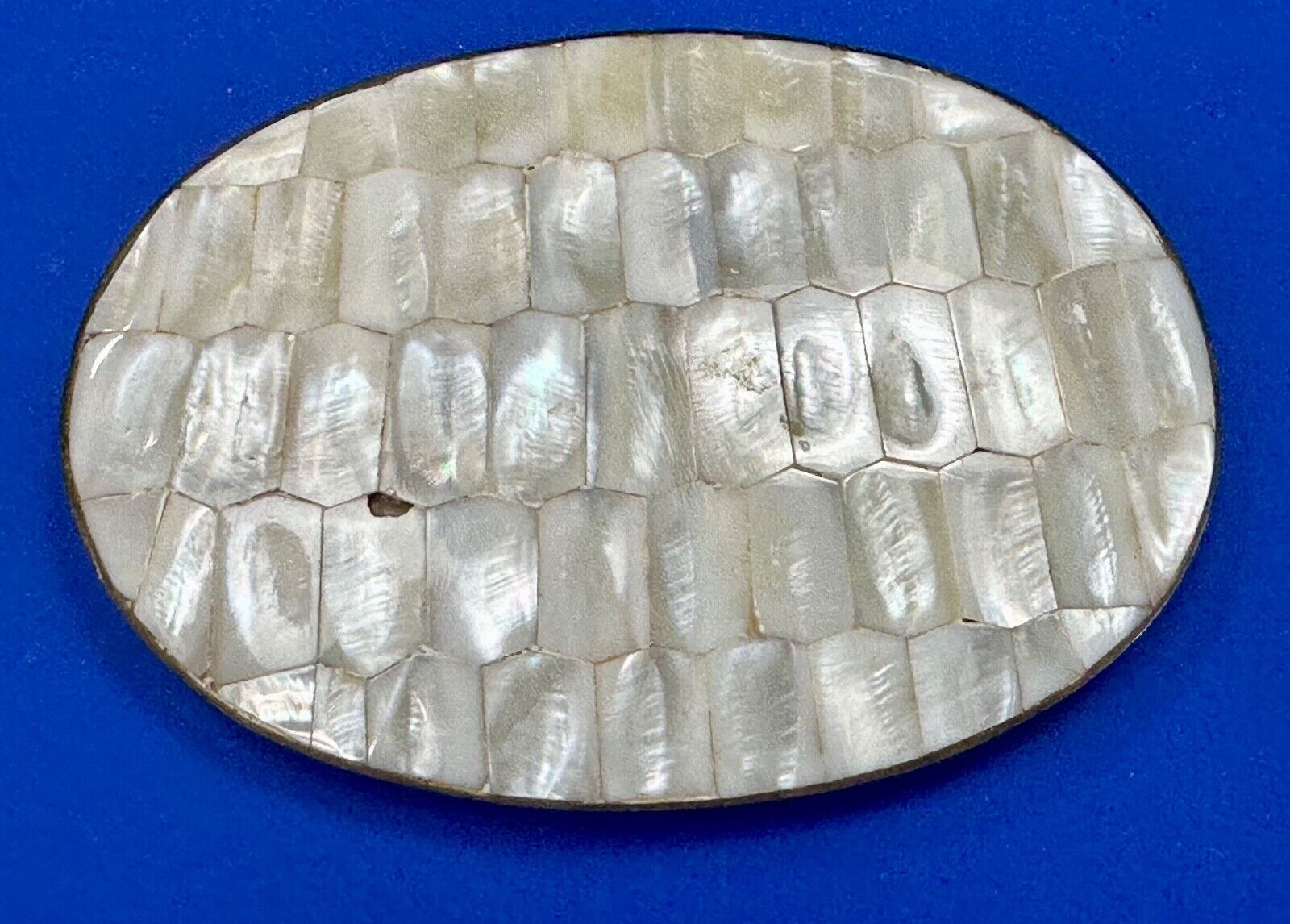 Beautiful Vintage shell theme natural brass belt slide buckle