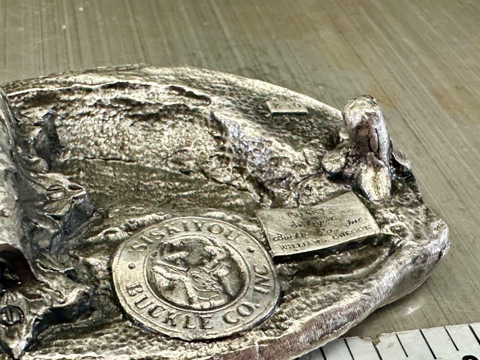 Vintage 1983 Cowboys Horse Lovers spurs siskiyou RARE belt buckle