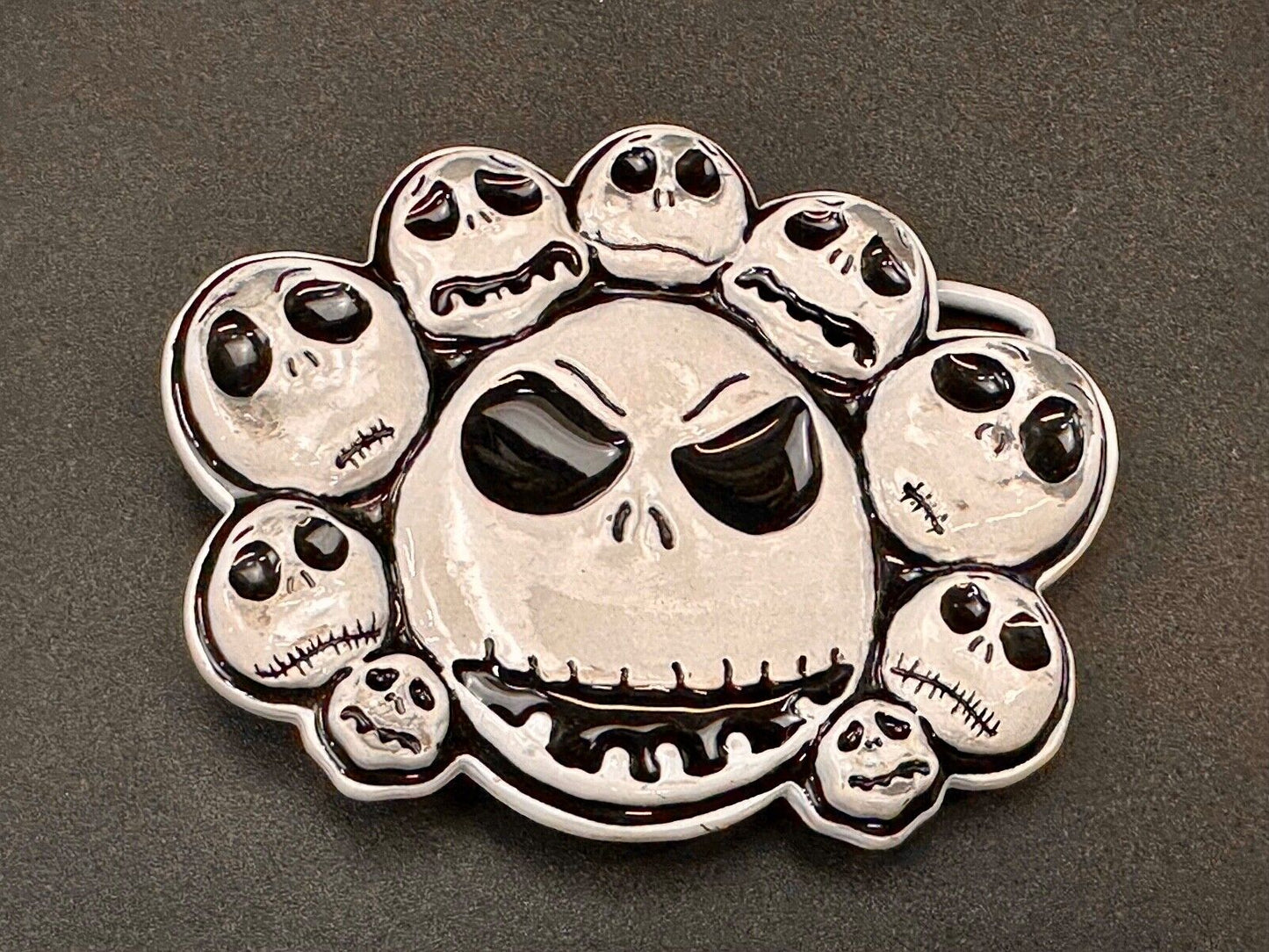 Tim Burtons The Nightmare Before Christmas Multiple Skulls belt buckle - Disney