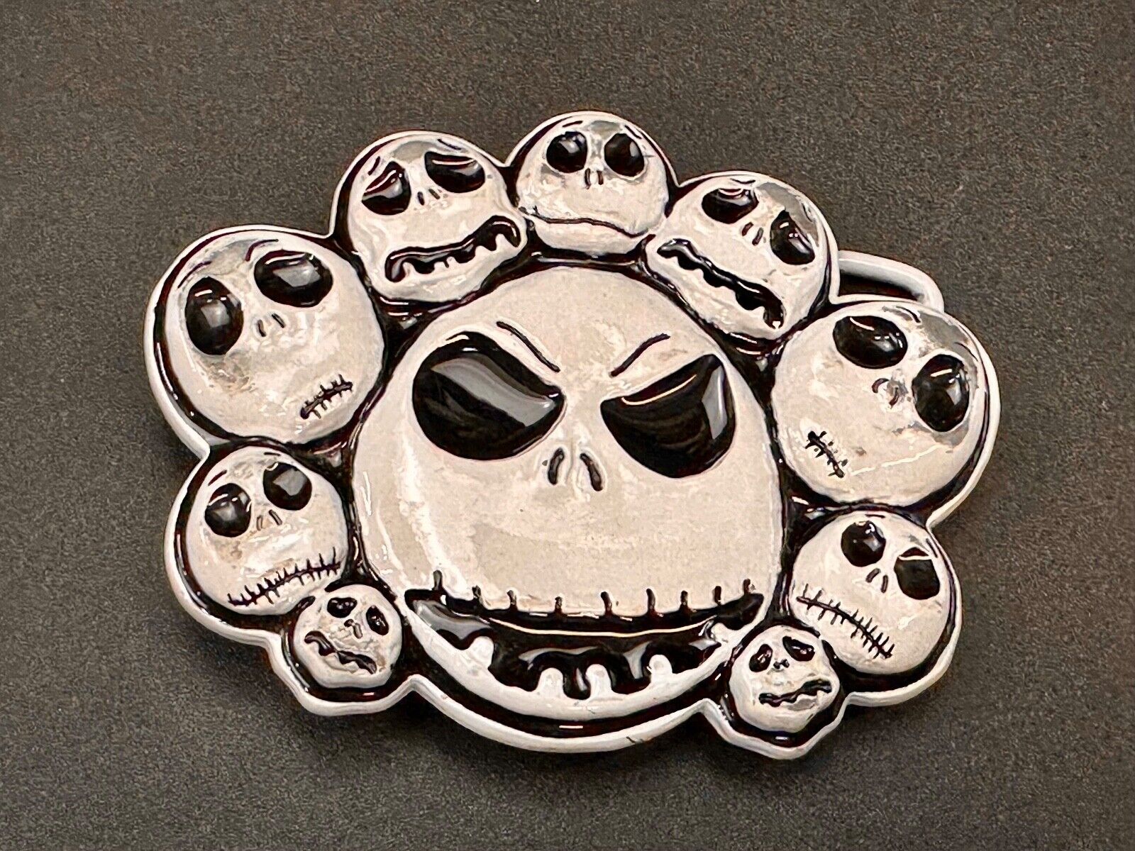 Tim Burtons The Nightmare Before Christmas Multiple Skulls belt buckle - Disney