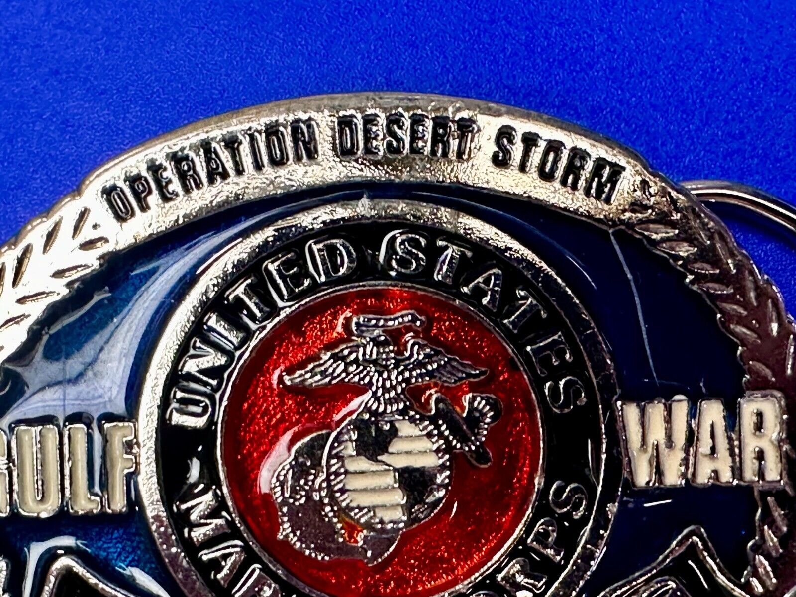 United States Marine Corp. Operation Desert Storm Gulf War Veteran Belt Buckle