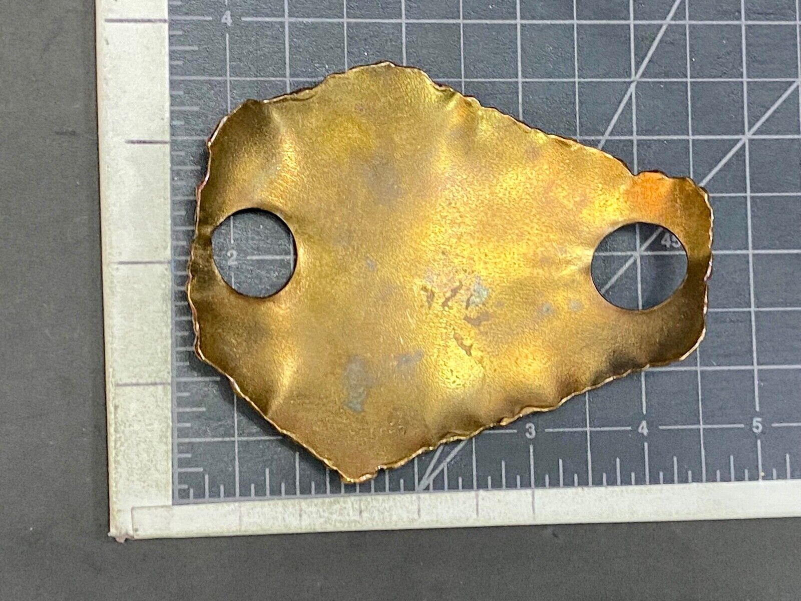 Vintage Made In India? India Inspired Brass Scarf Loupe Buckle 