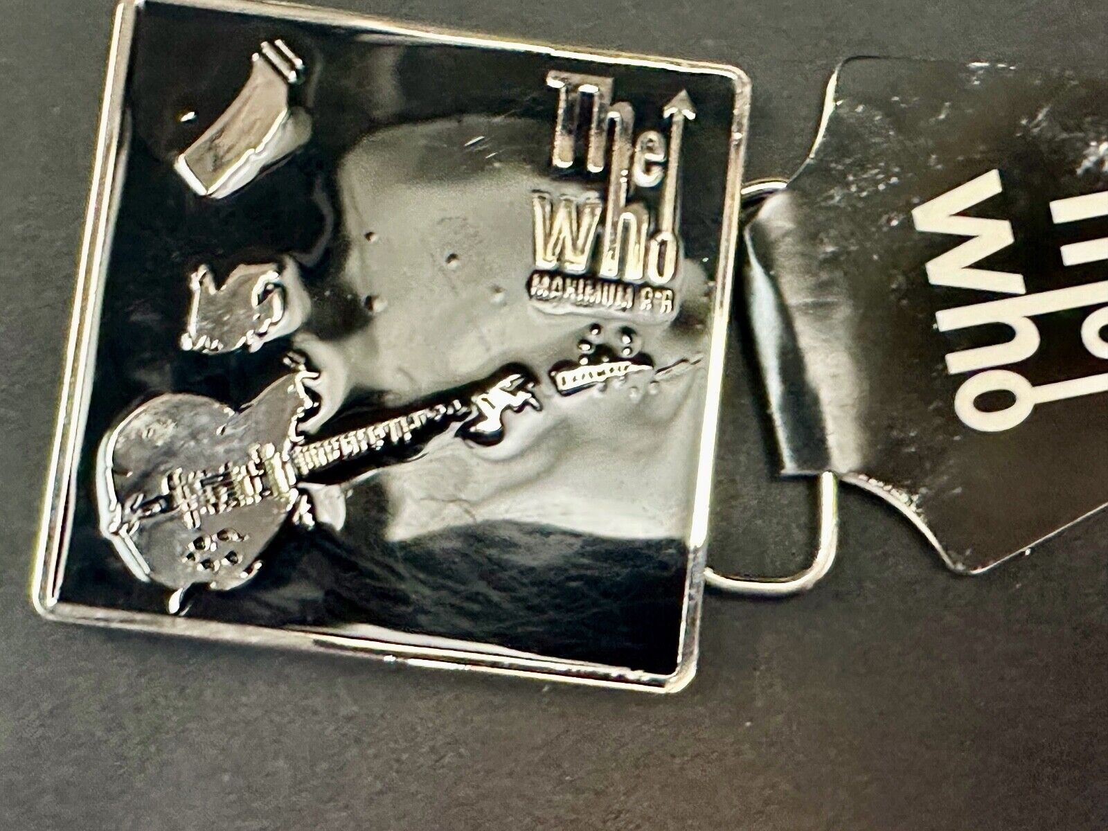 The Who - Maximum RnR Music Band Guitar Player 2005 Bravado  Merch Belt Buckle