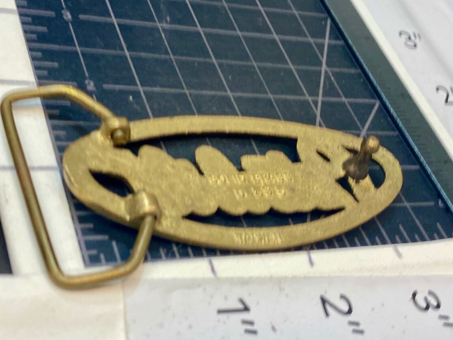 VINTAGE 1970s **PETERBILT** TRUCK ADVERTISEMENT SOLID BRASS SPELLED OUT BUCKLE 