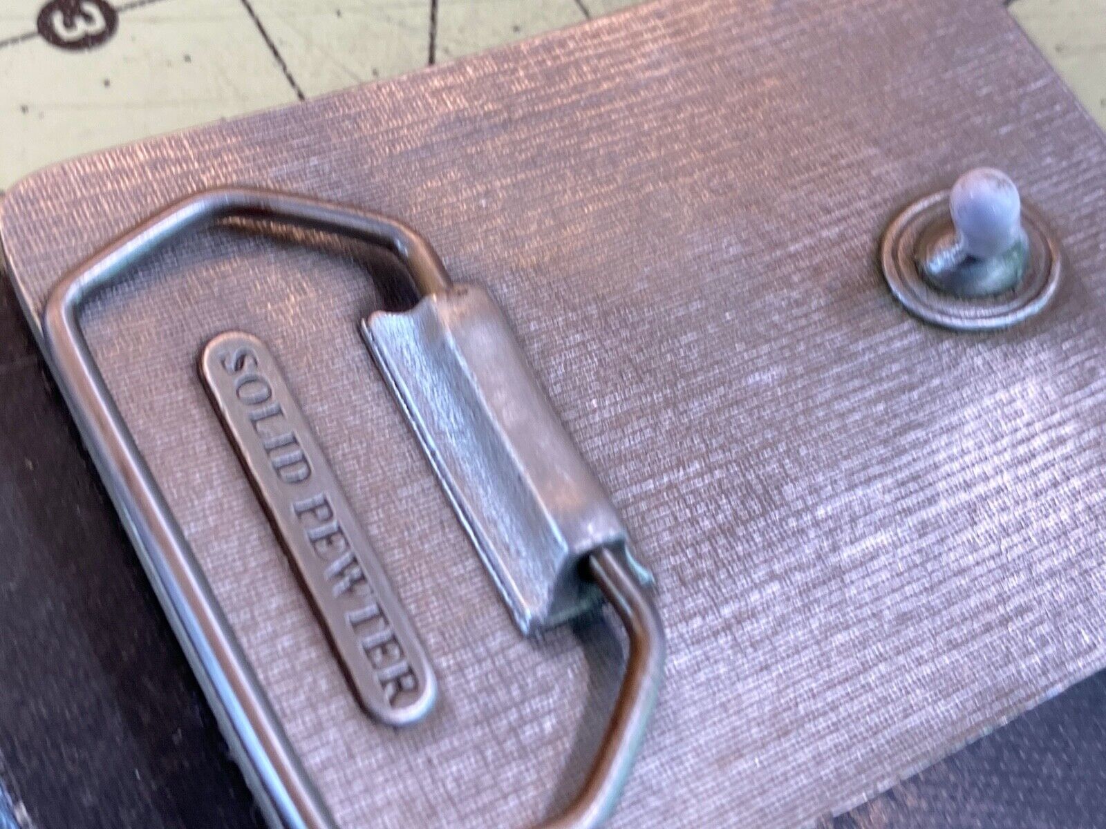 Abos American Board Of Orthopaedic Surgery? Vintage Solid Pewter Belt Buckle  - 