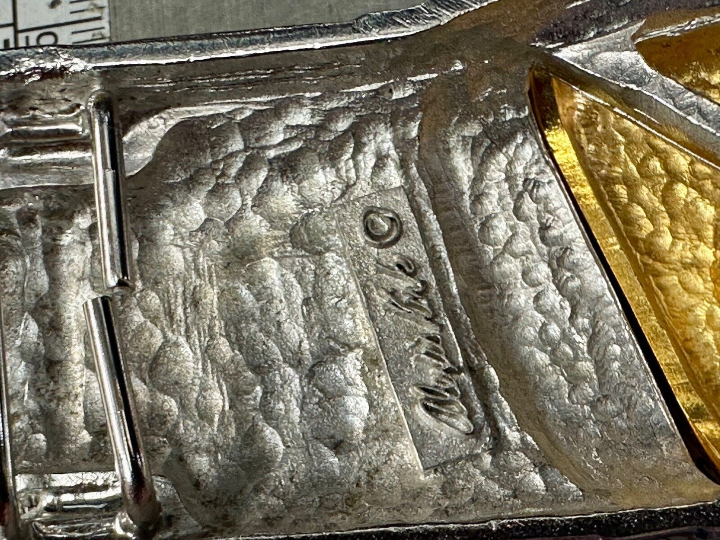 Alexis Kirk signed Mixed color large mixed color Interlocking belt buckle