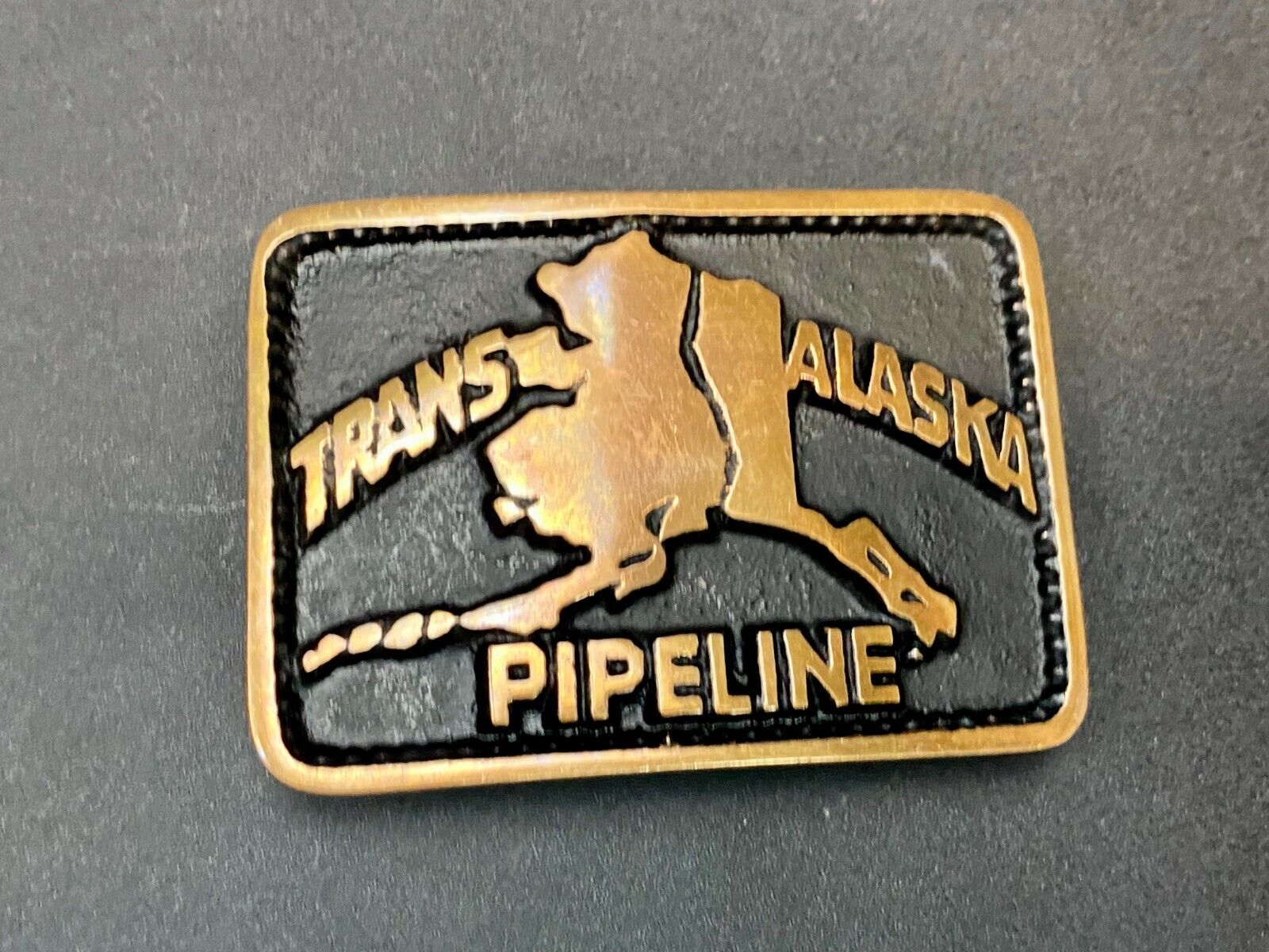 Trans Alaska Oil Pipeline Vintage Belt Buckle - 461 Of 500 Made By Fred Meyers