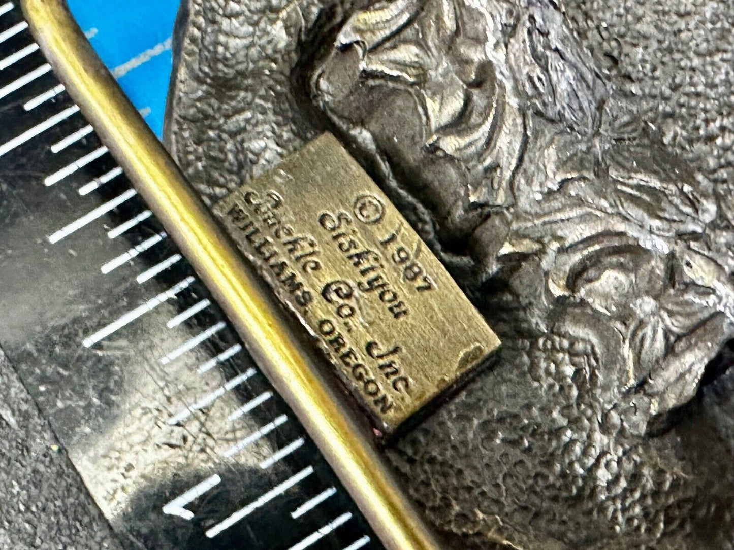TISCO 51 Years Tractor Implement Supply Co. Belt Buckle Vintage 1987 by Siskiyou