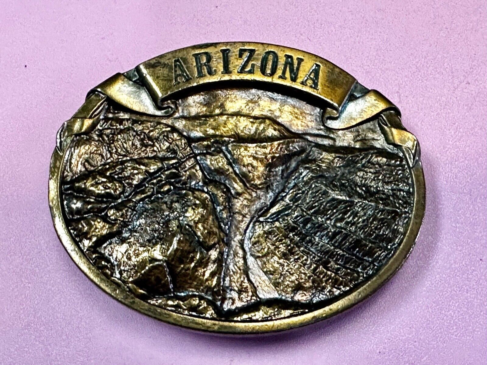 Arizona State - Scenic View of Grand Canyon Belt Buckle by Arroyo Grande M-25