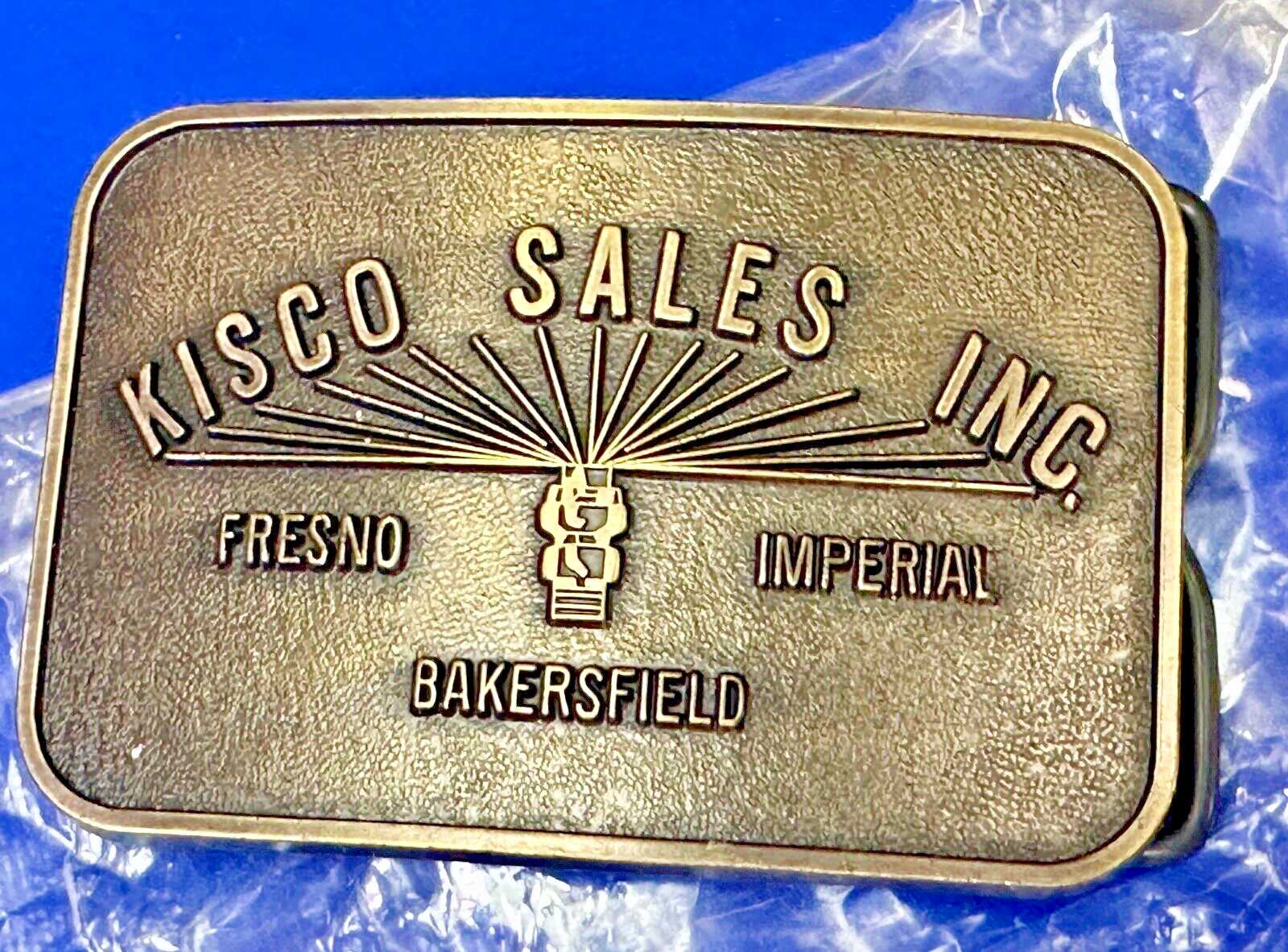 Cisco Sales Inc - California Co Fresno Bakersfield Imperial NOS Belt Buckle