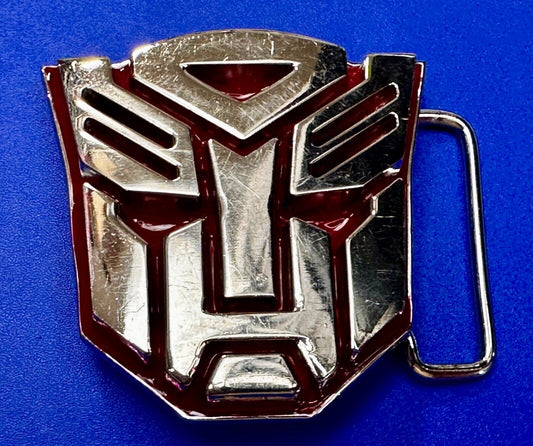 Transformers Autobot Optimus Prime Silver Red Color 2008 GTO Belt Buckle