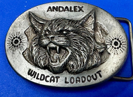 Andalex Wildcat Loadout Vintage Belt Buckle by Sculpture Artist Gary Frazen