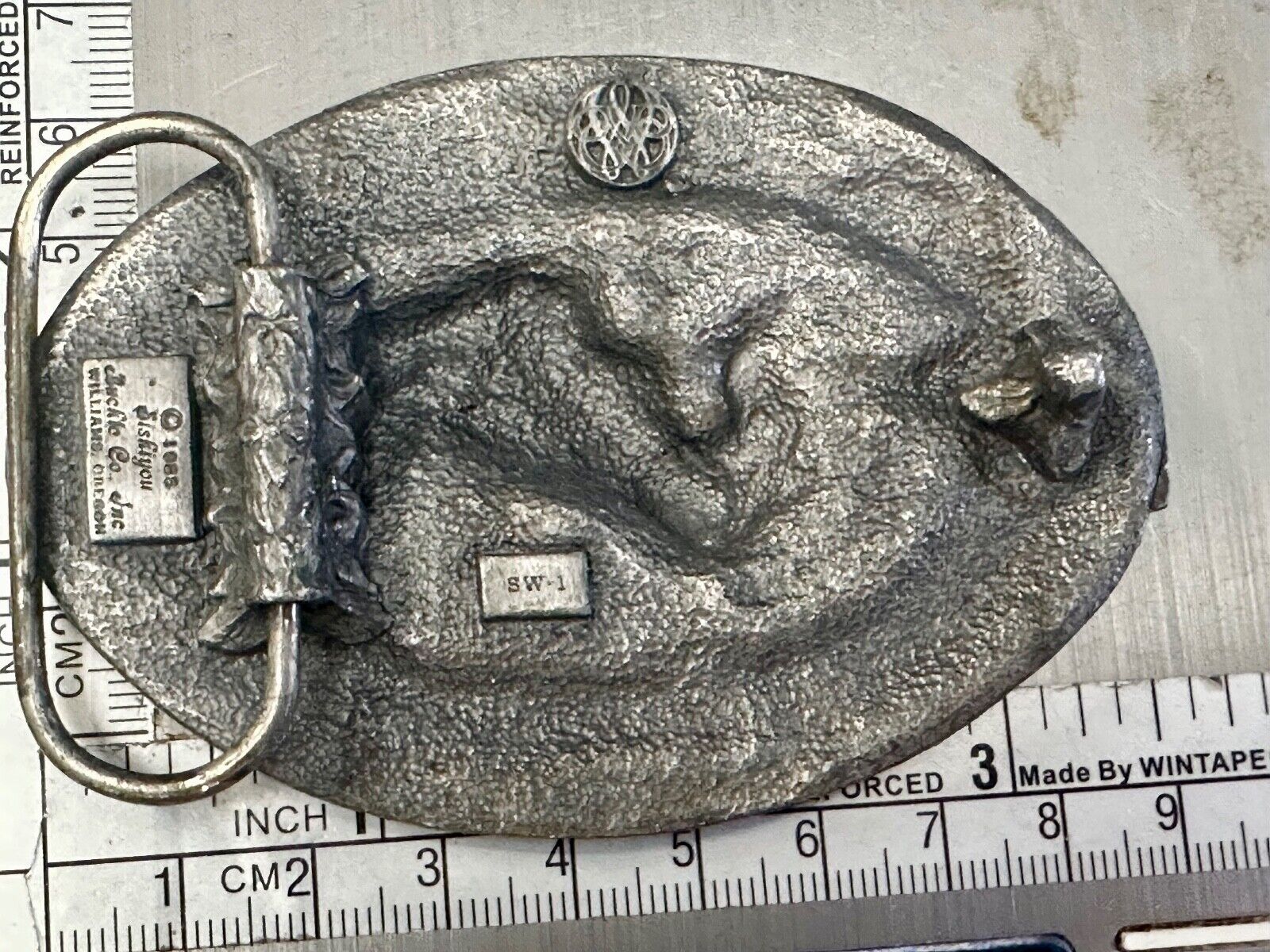 Vintage 1985 Horse lovers siskiyou pewter belt buckle