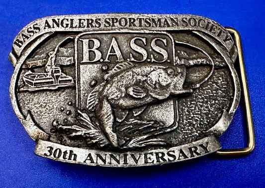 Bass Anglers Sportsman Society 30th Anniversary Club Belt Buckle