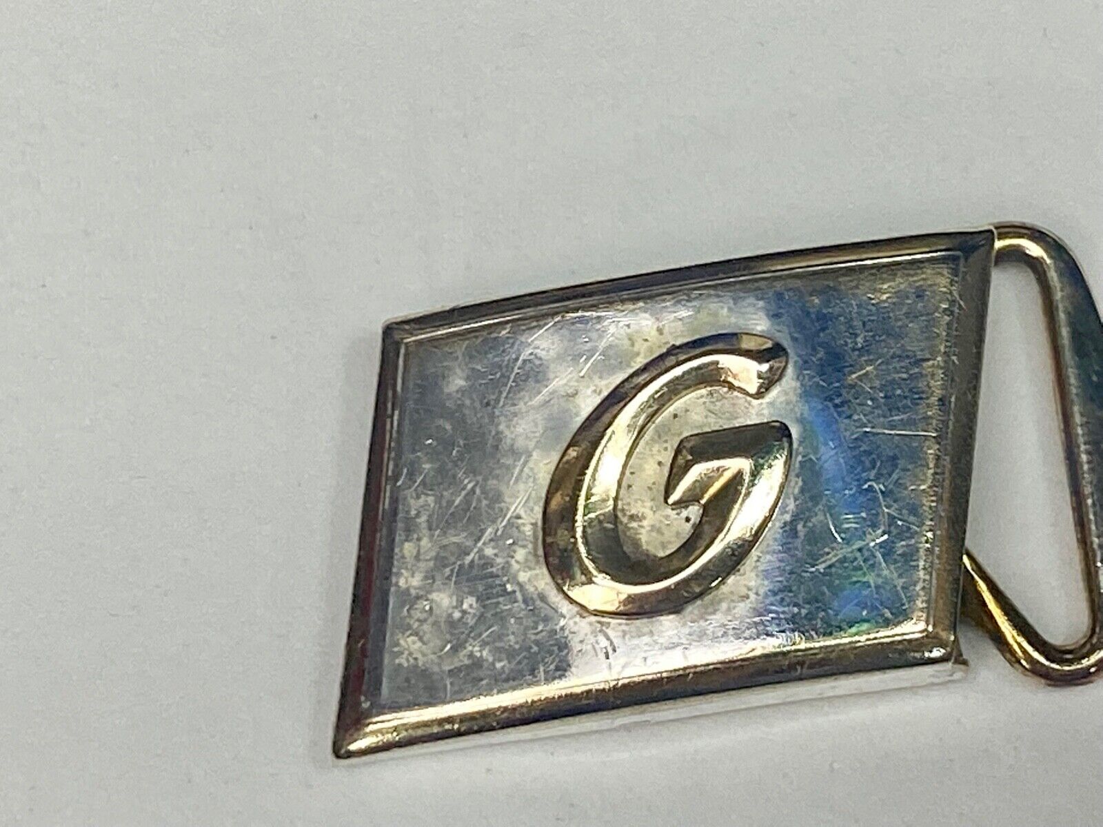 Vintage Hickok Usa Alphabet Letter "G" 1.5" Monogram Belt Buckle