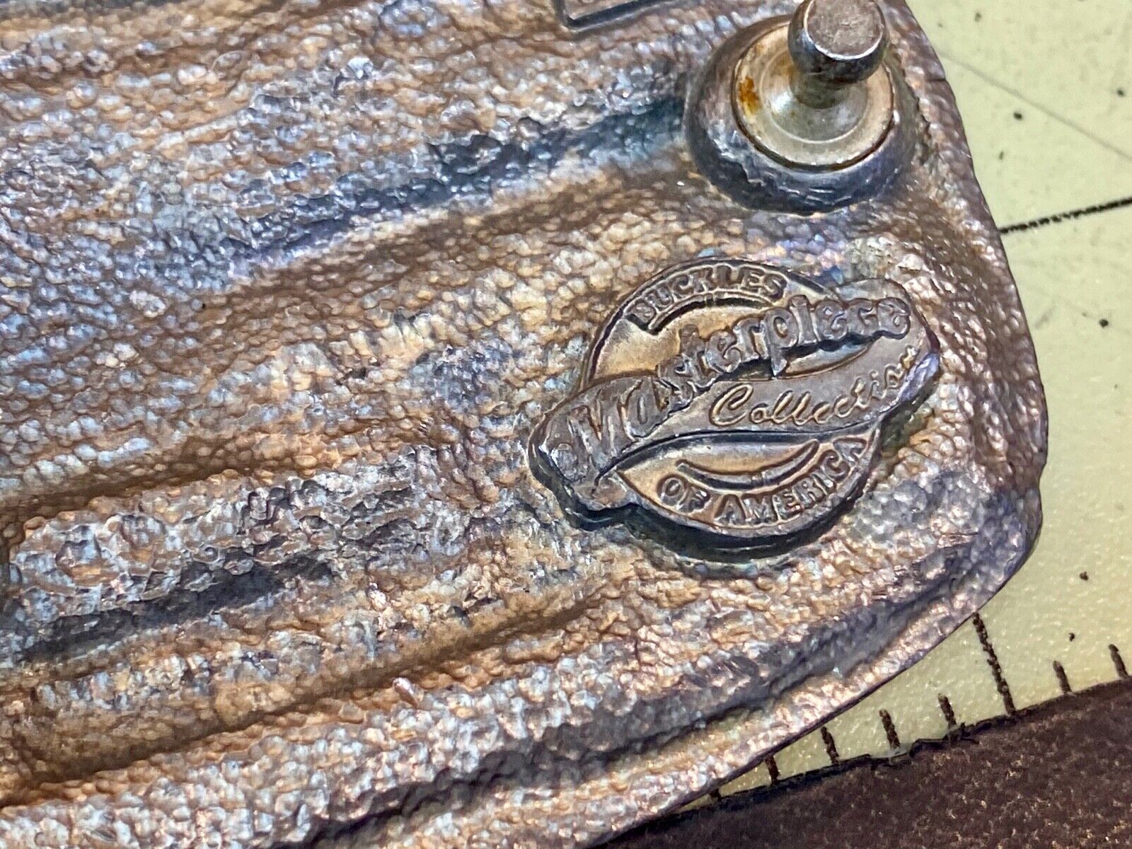 Vintage  -Buckles Of America Masterpiece  Country Music - Guitar Belt Buckle 