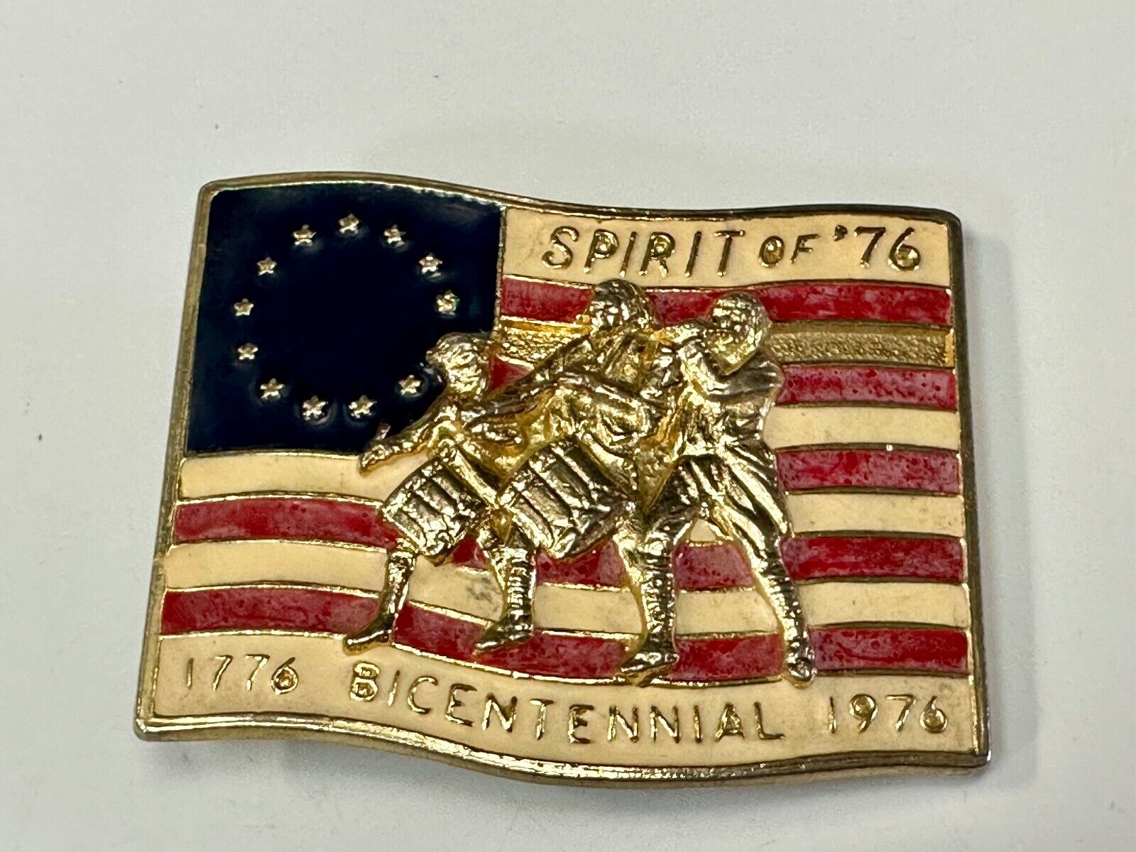 USA Flag The Spirit of 76 - Patriotic American Marching Band belt buckle
