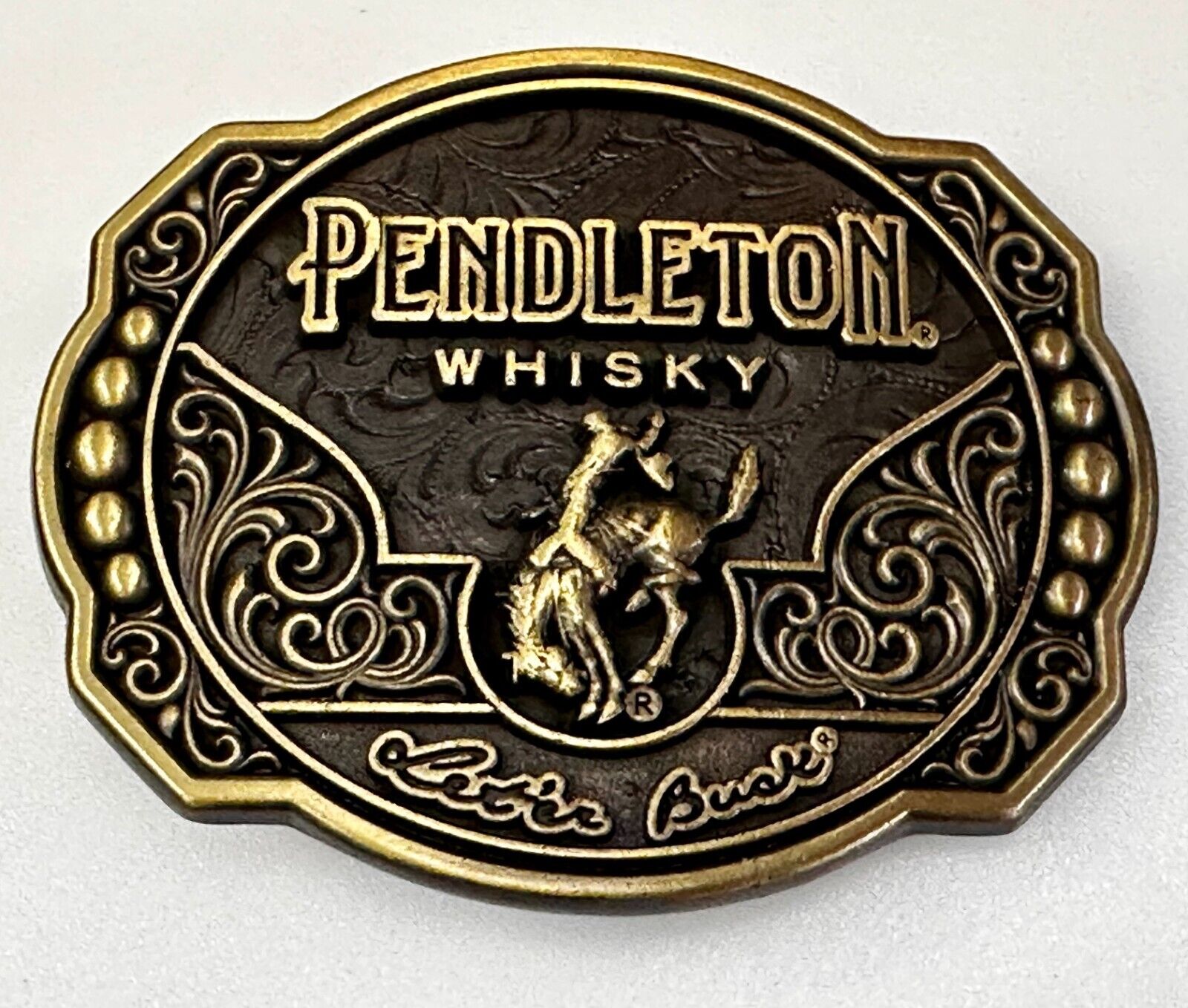 2024 Pendleton Whiskey Let'er Buck Rodeo Cowboy Montana Silversmiths Belt Buckle