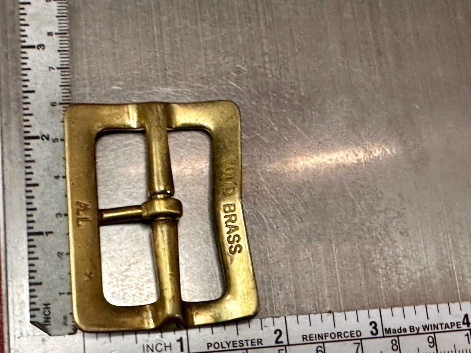 A.I. Brand Center Bar Hippy Uniform Vibe Solid Brass Replacement Belt Buckle