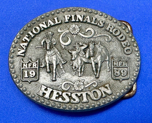 1989 Hesston Youth (small) NFR National Finals Award Design Medals Belt Buckle