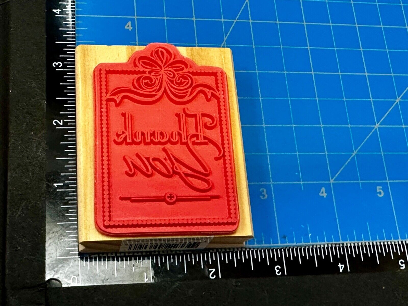 Thank you - - NOS 3" Rubber Stamp for Crafting and Card Making