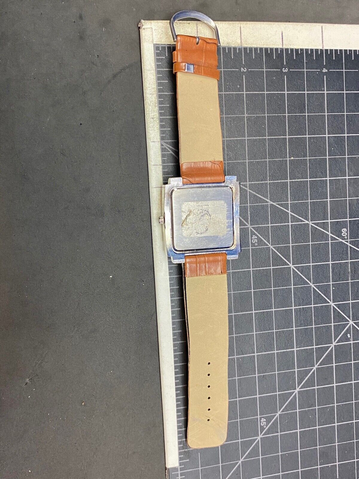 Andre Francois Men's Quartz Brown Band Watch -Working Well, Fresh Battery!
