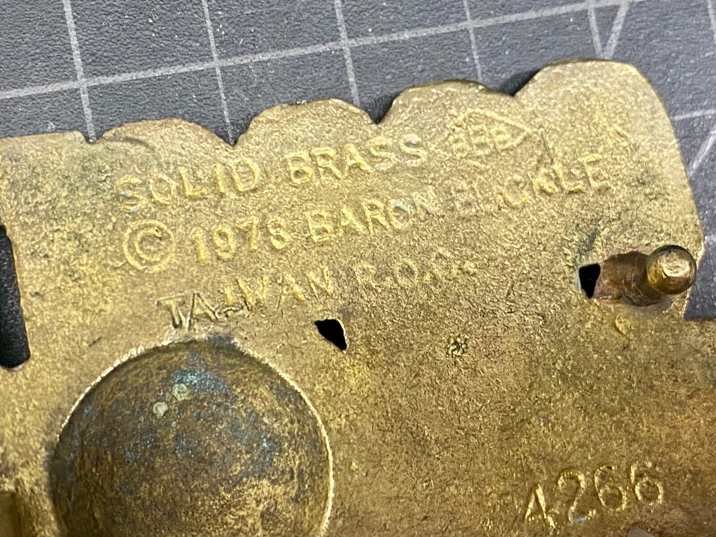 45 Year Old! Soccer Ball Belt Buckle By Baron Brass Works Ultimate Fan Gift! 