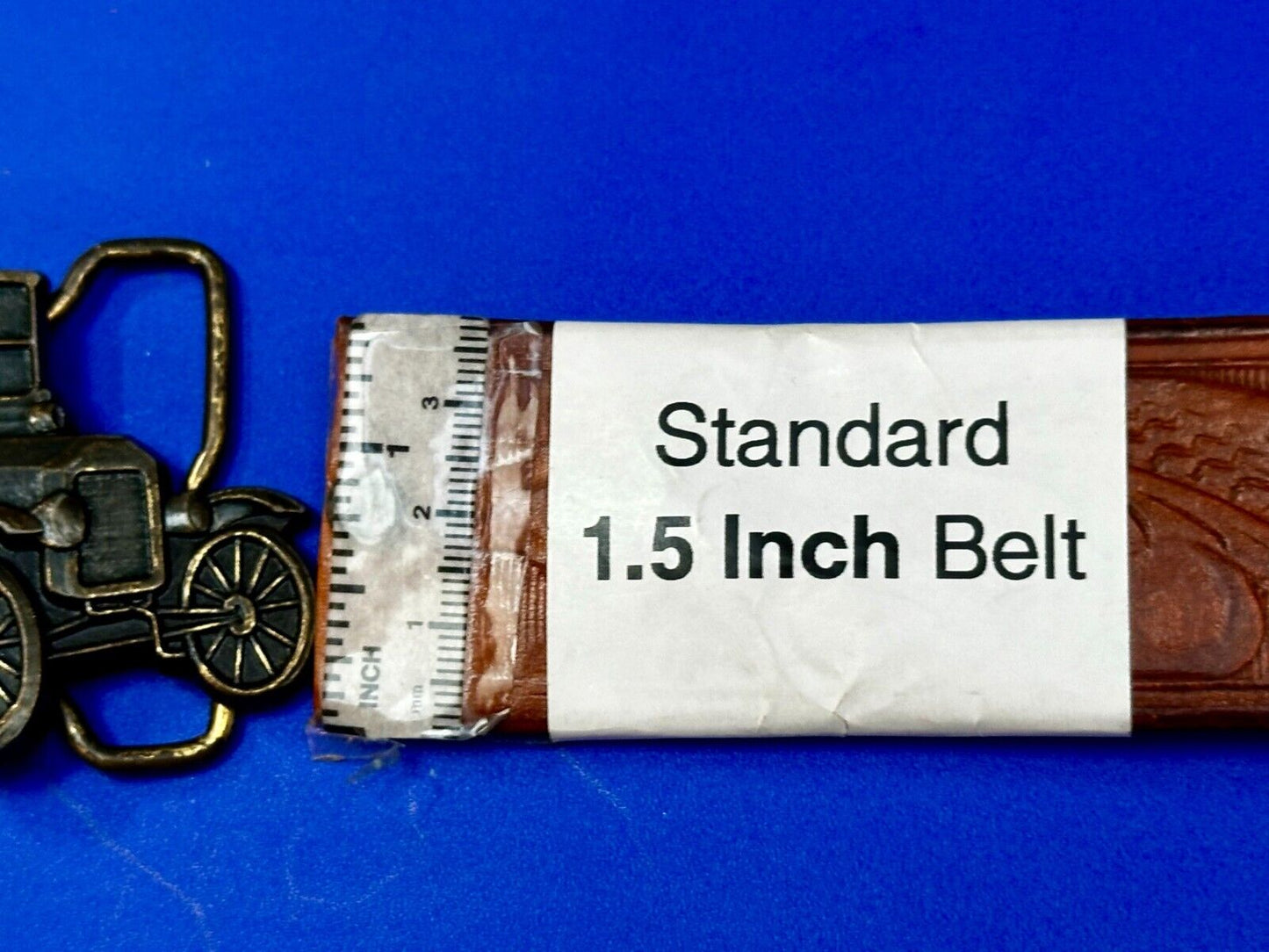 Antique Car Collector's Dealers Cutout Shaped Vintage Belt Buckle