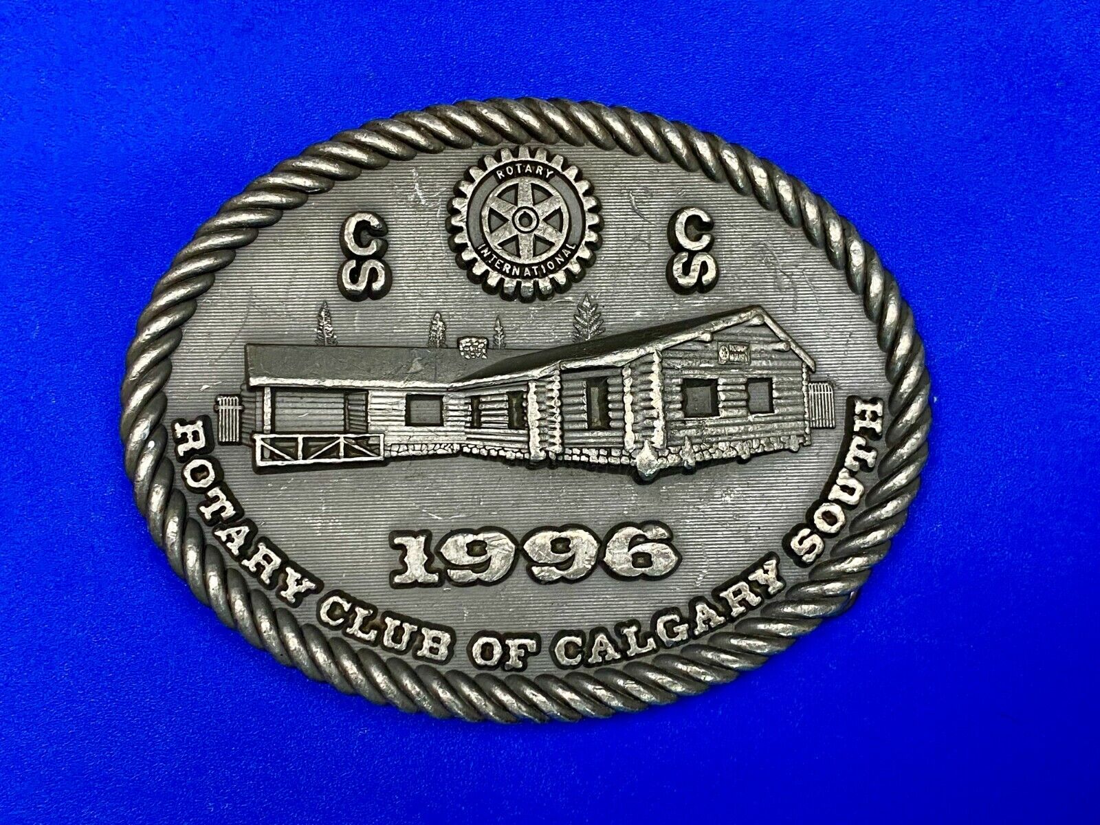 1996  Rotary Club Of Calgary South Vintage 1996 Belt Buckle