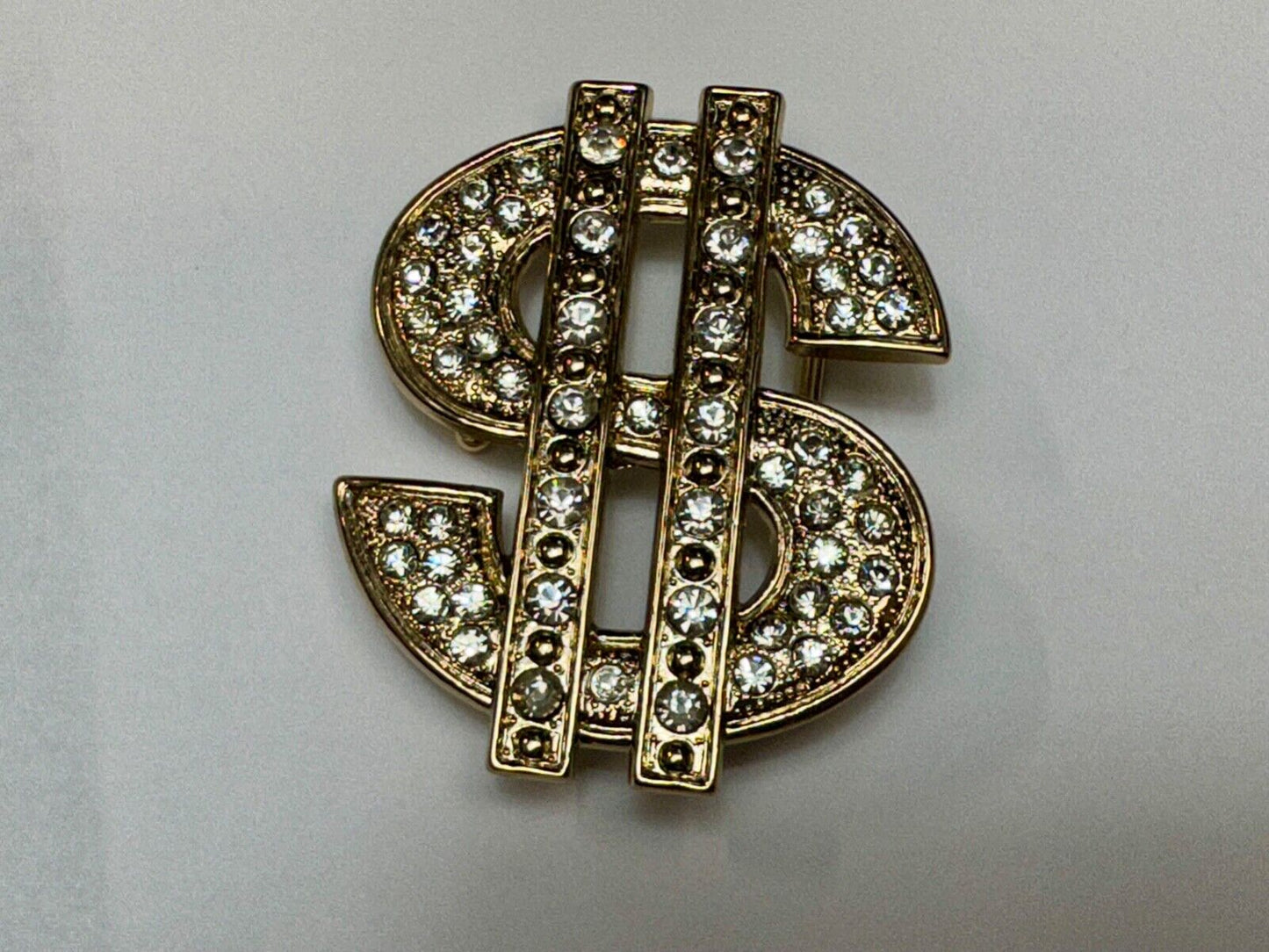 All about the $ - Jeweled Rhinestone covered Dollar Sign money cutout belt buck