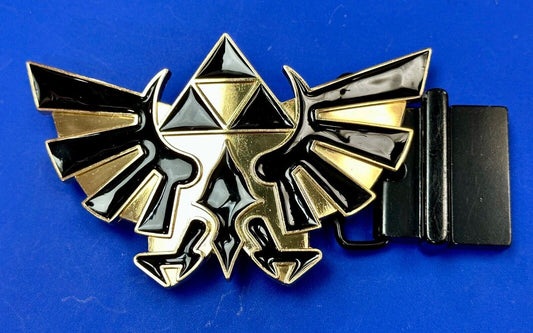 THE LEGEND OF ZELDA Black and Gold Triforce 2015 Nintendo gamers BELT BUCKLE