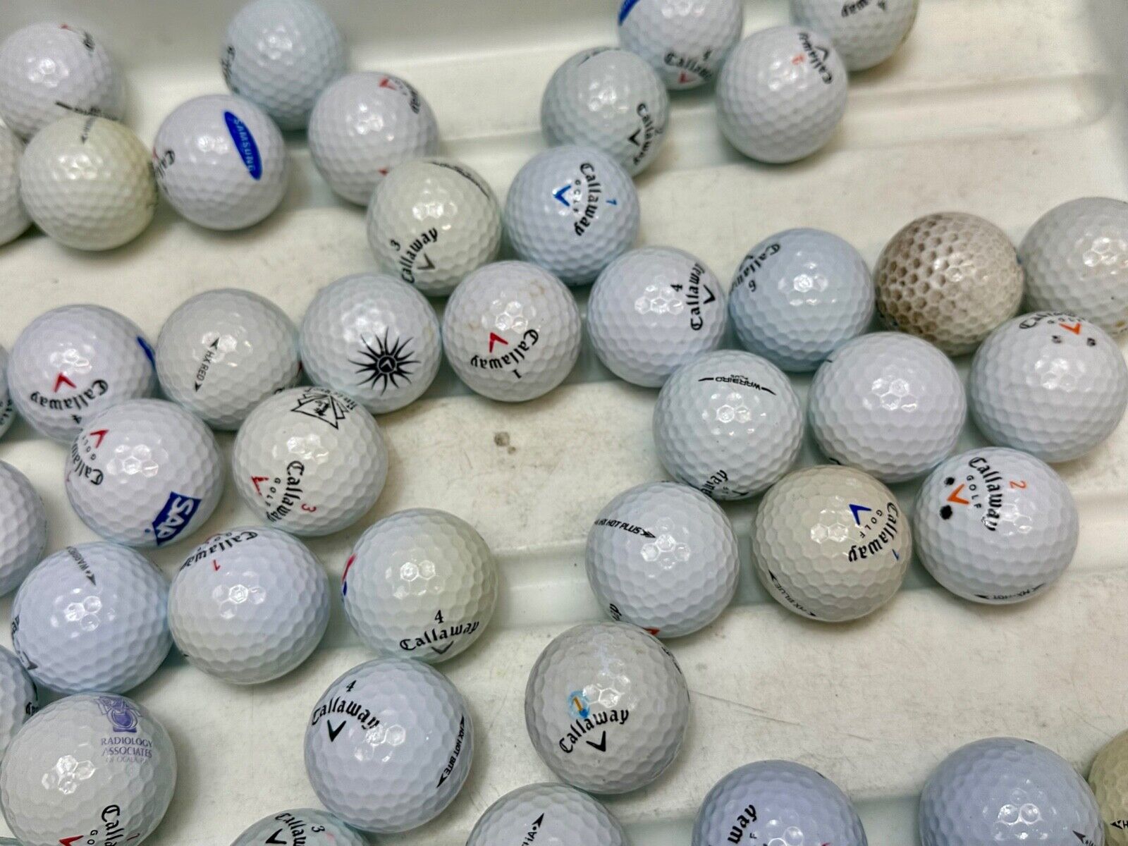 53 Used Calloway Golf Balls Lot - All Kinds!   Great For Practice!