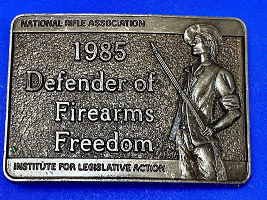 1985 Defender of Firearms Freedom - Institute for leglistave Action belt buckle