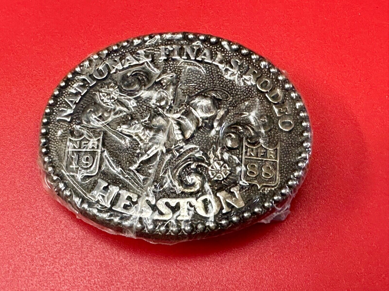 1988 Hesston National Finals Rodeo NFR Youth Size NOS Belt Buckle