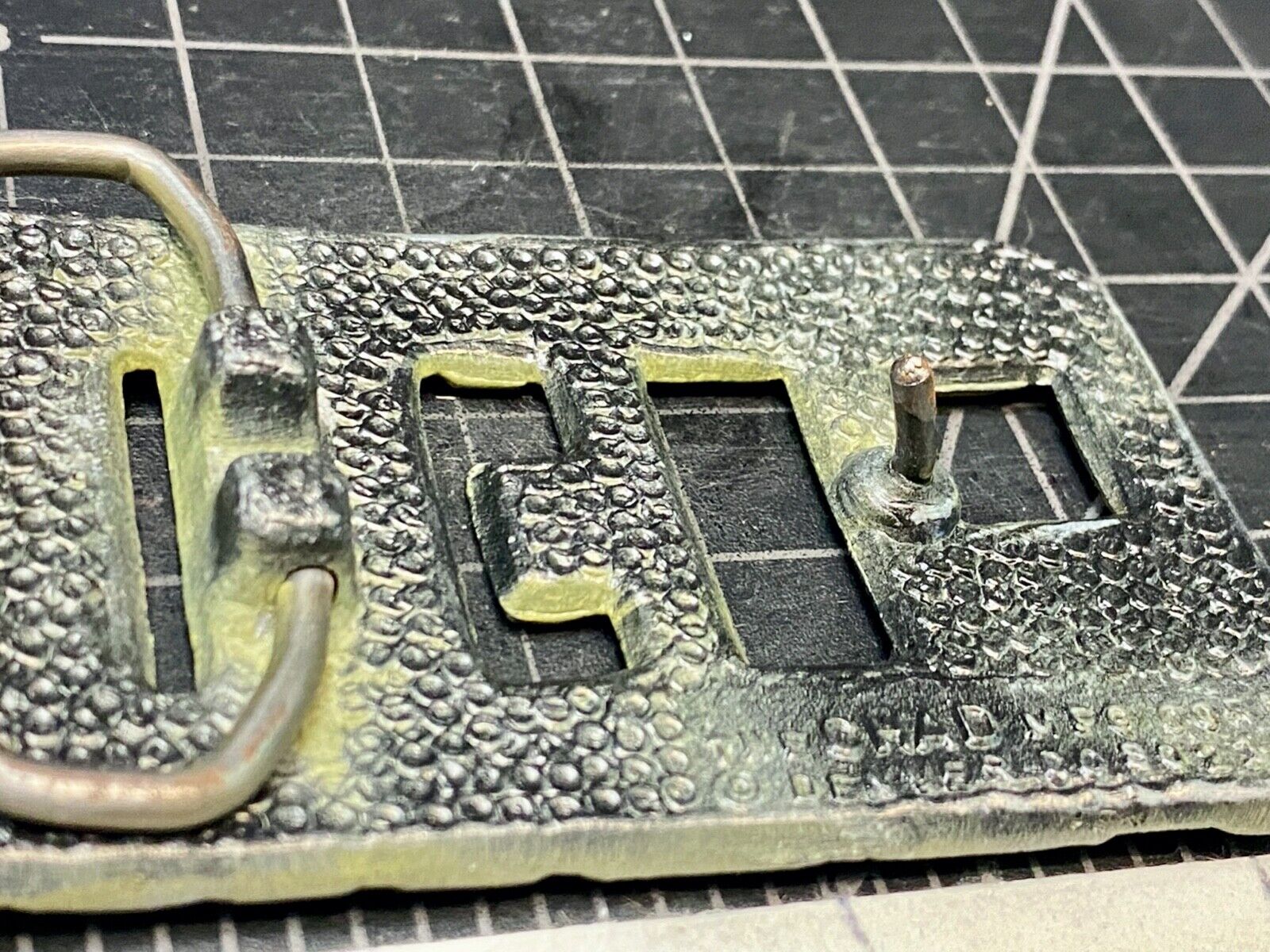 Vintage Glenn Name Block Letter Belt Buckle By The Chad Mfg. Denver Co