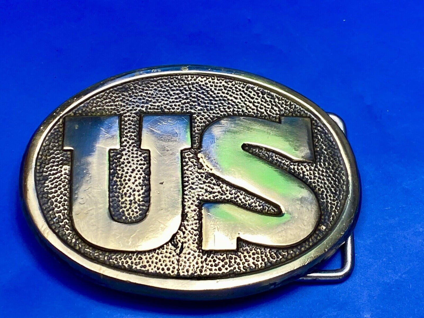 US Civil War reenactment military costume Vintage Hand made Brass belt buckle