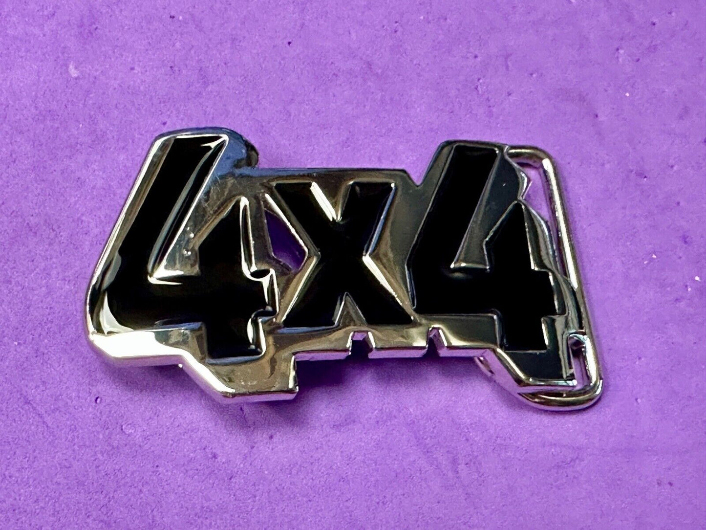 4x4 Four By Truck Drive Gear block letters jeep pickup cutout belt buckle