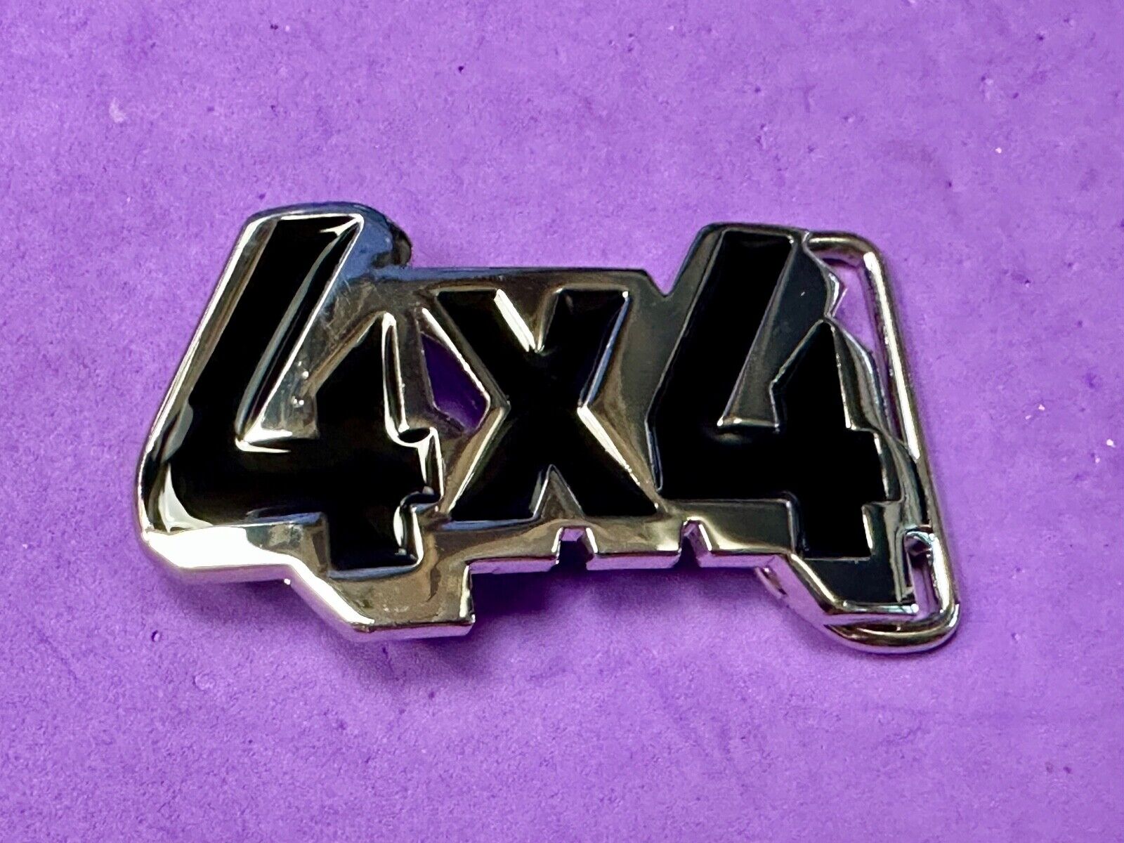 4x4 Four By Truck Drive Gear block letters jeep pickup cutout belt buckle