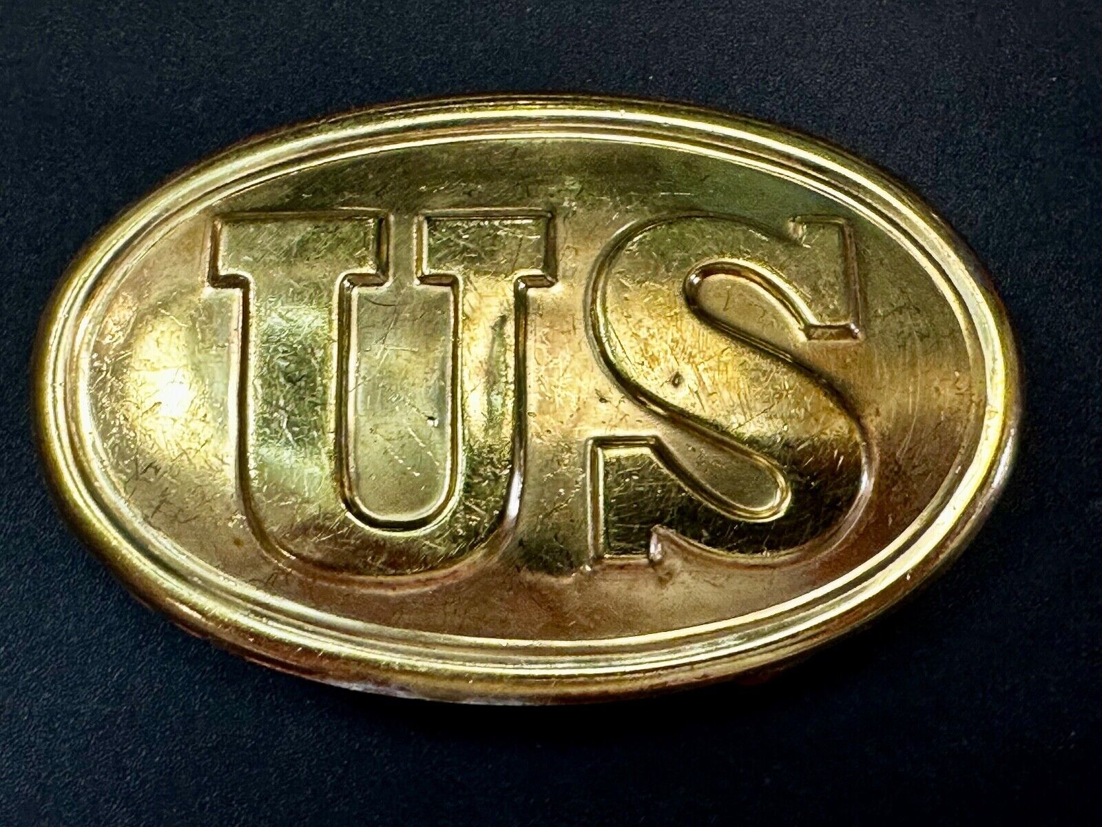 US Civil War Union Infantry Enlisted Soldier Replica Belt Buckle - see markings