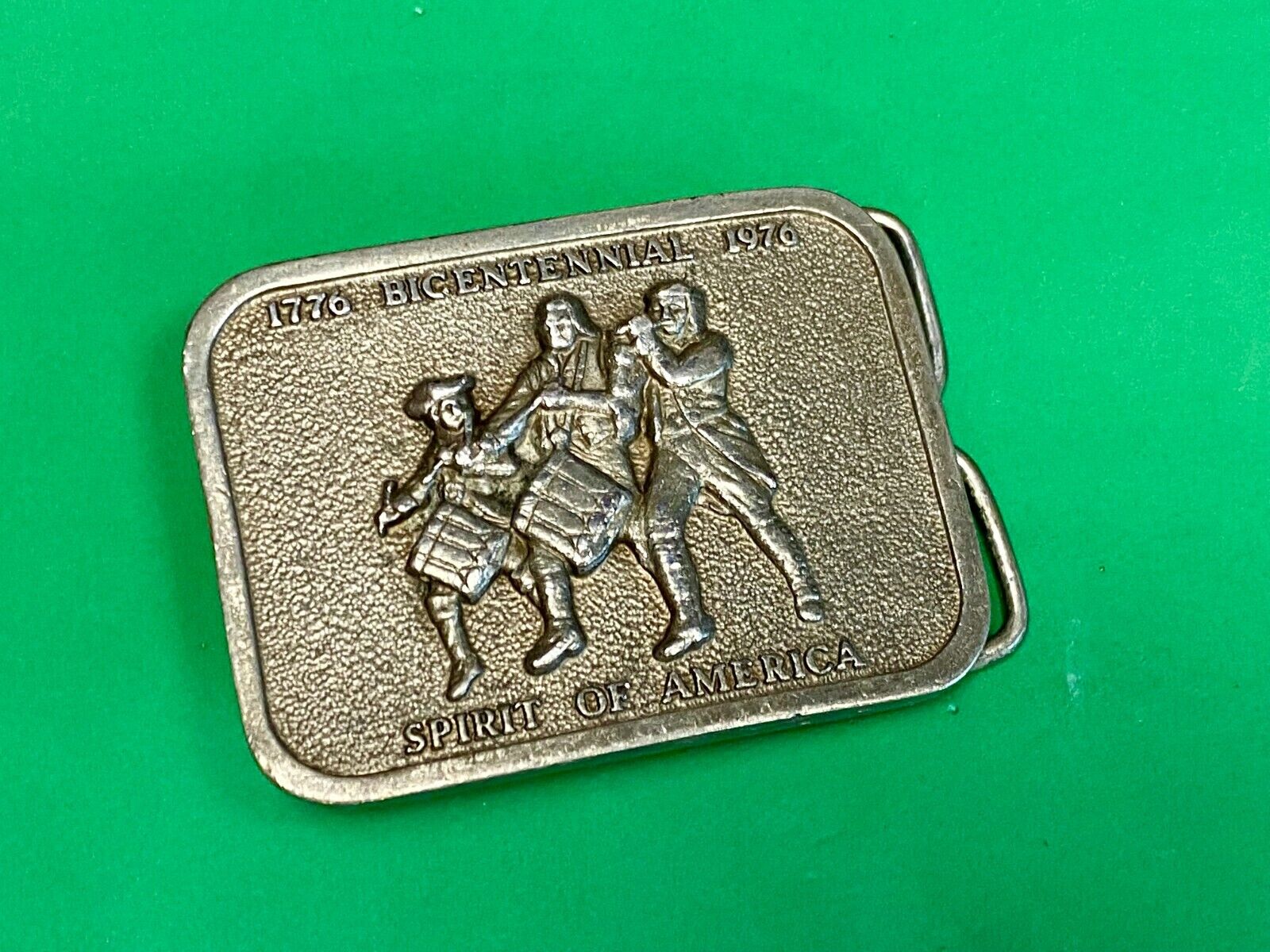 1976 Bicentennial Spirit Of America Marching Band 1776-1976 Bergamot Belt Buckle